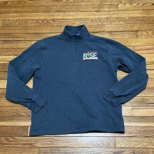 Clemson Tigers Sweatshirt Mens Size Small Gray RISE Science Engineering 1/4 Zip